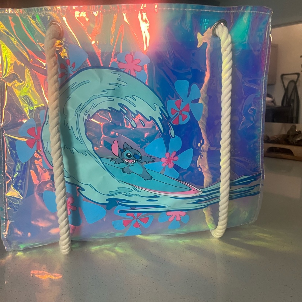 Disney Lilo and Stitch plastic  tote bag.